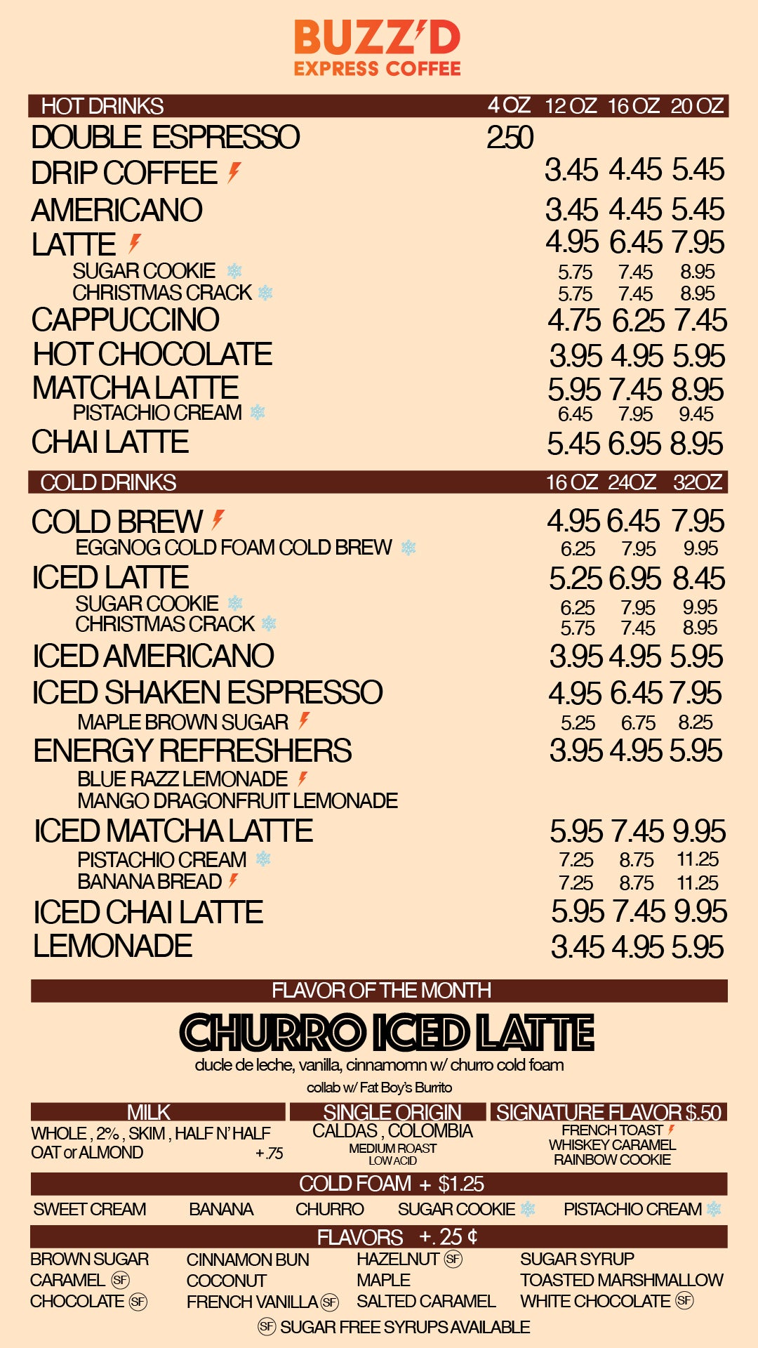 Drink Menu