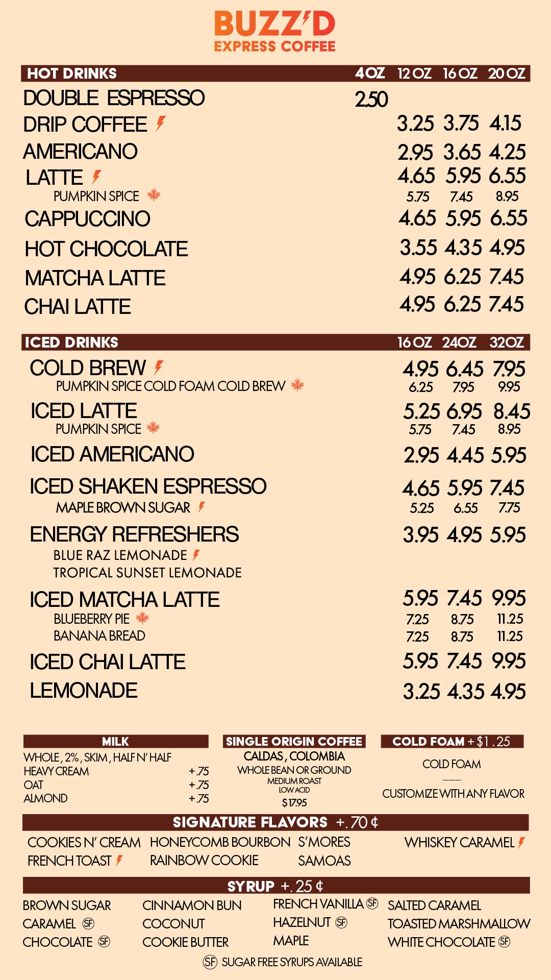 Drink Menu
