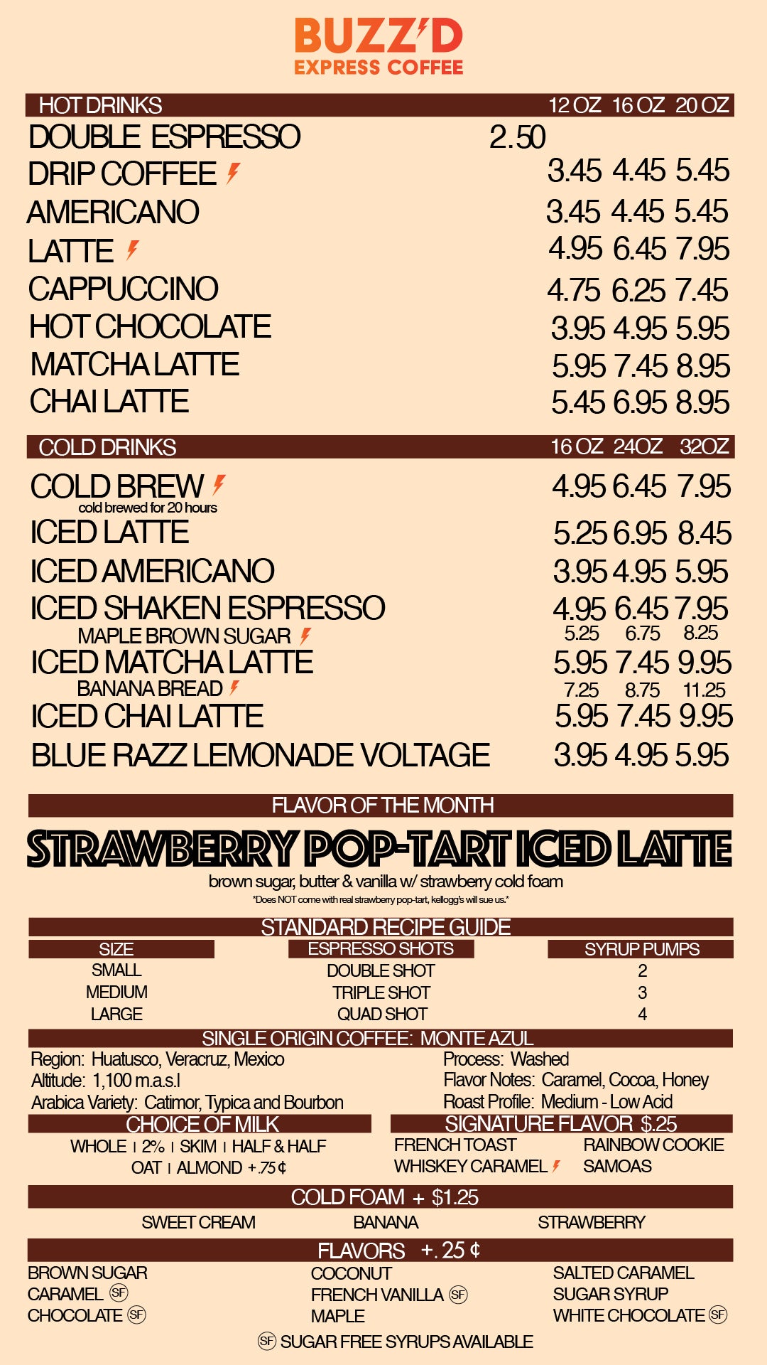 Drink Menu